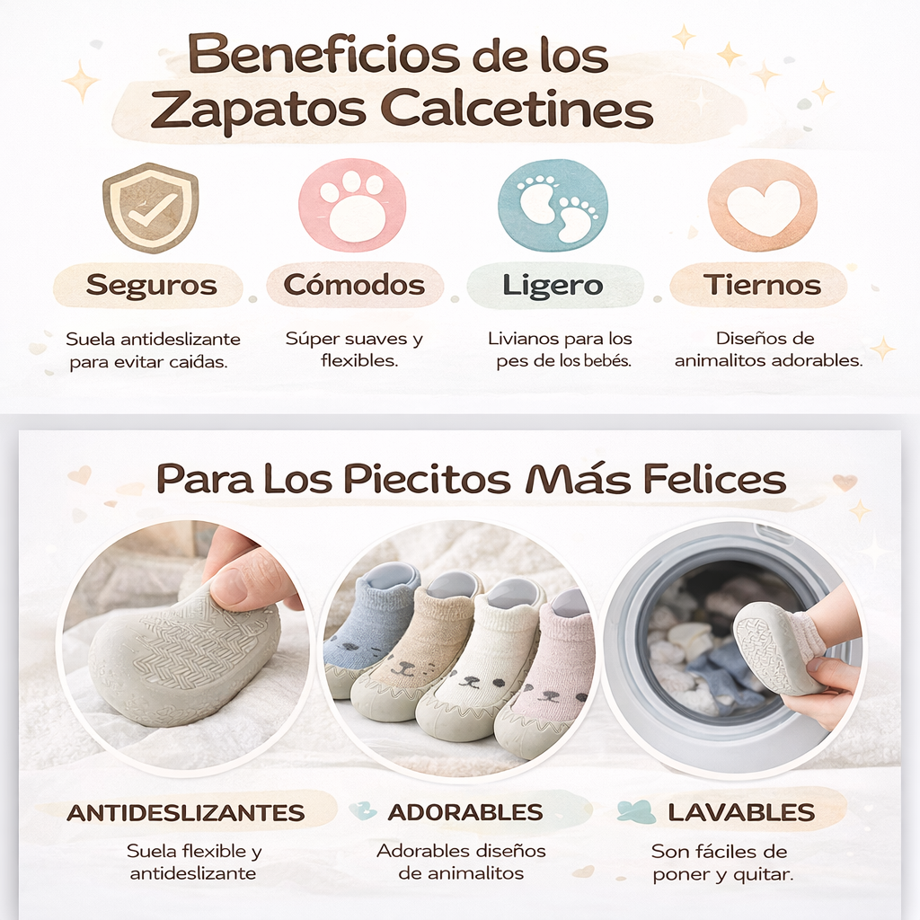 MiniSped™ Zapatitos Bebé Primeros Pasos Suela Suave